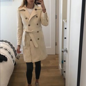 J.Crew Cream Wool Pea Coat